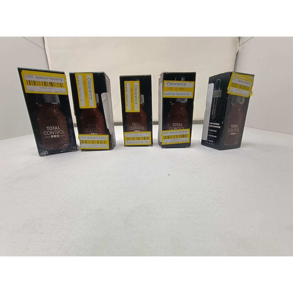 NYX Total Control Pro Drop Foundation - Deep Ebony 5pk - Picture 5 of 5